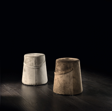 SEGRETI S96 - Upholstered round fabric pouf by Arte Brotto - view 3